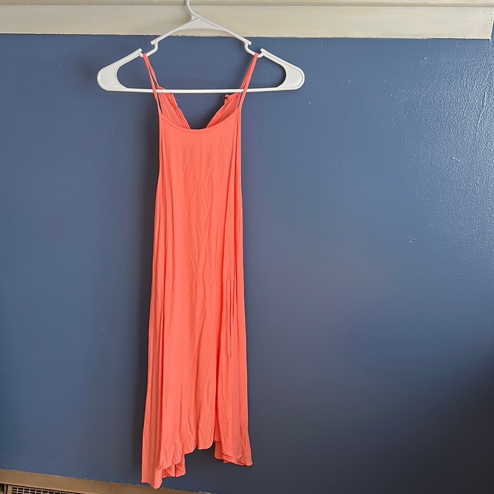 Elan hot pink, high neck mini dress